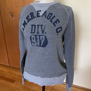Grey American eagle crew neck
